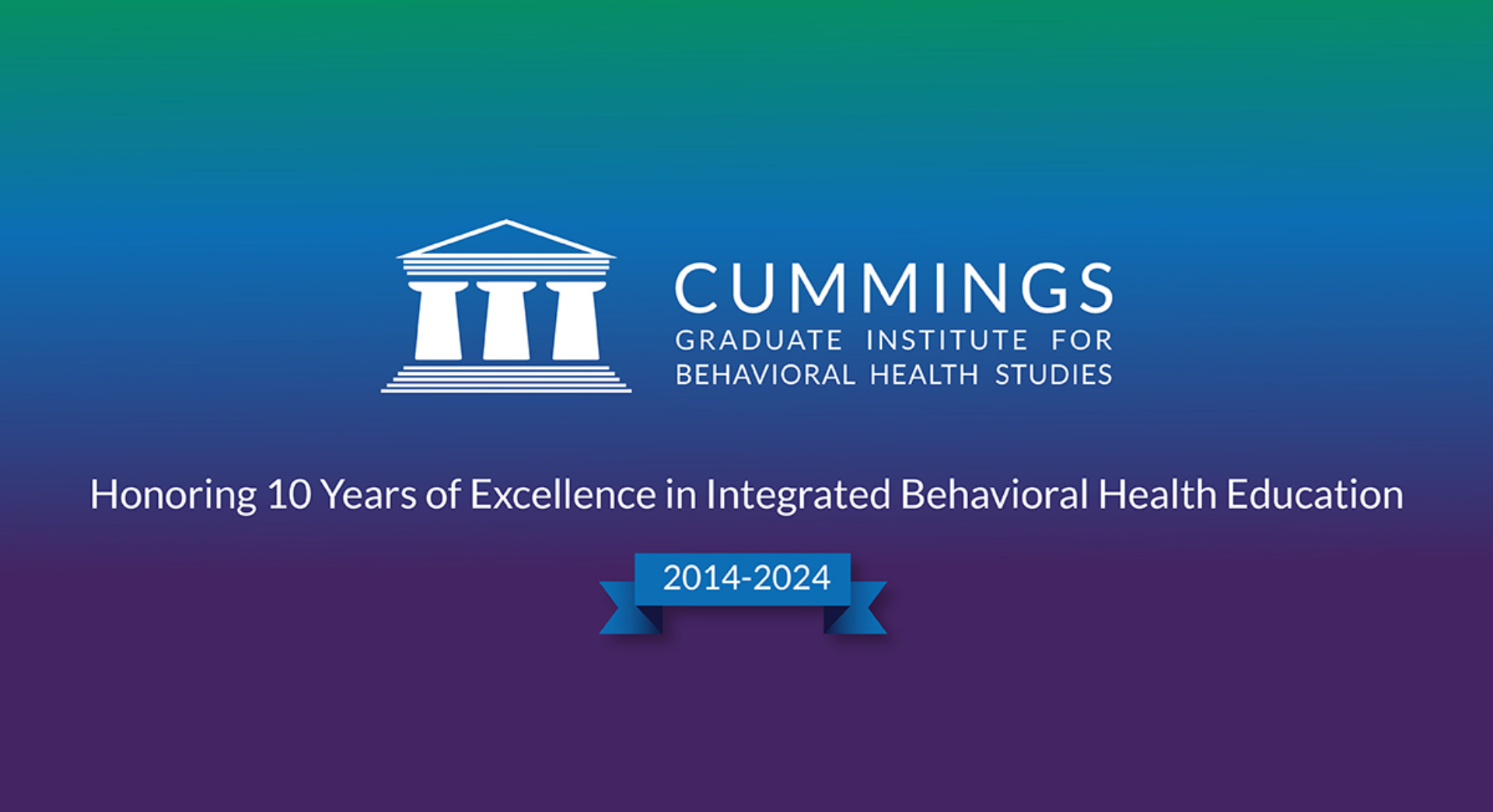 CGI logo with text Honoring 10 Years of Excellence in Integrated Behavioral Healthcare Education, 2024-2024