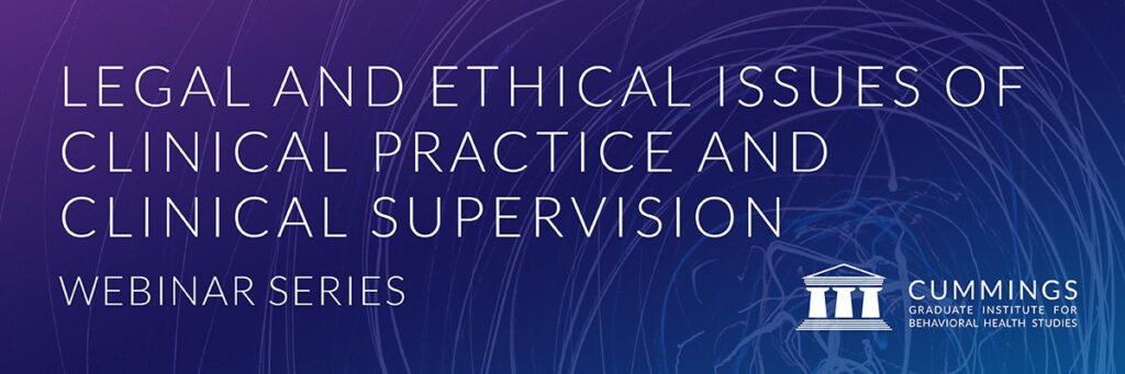 Legal and Ethical Issues of Clinical Practice and Clinical Supervision ...